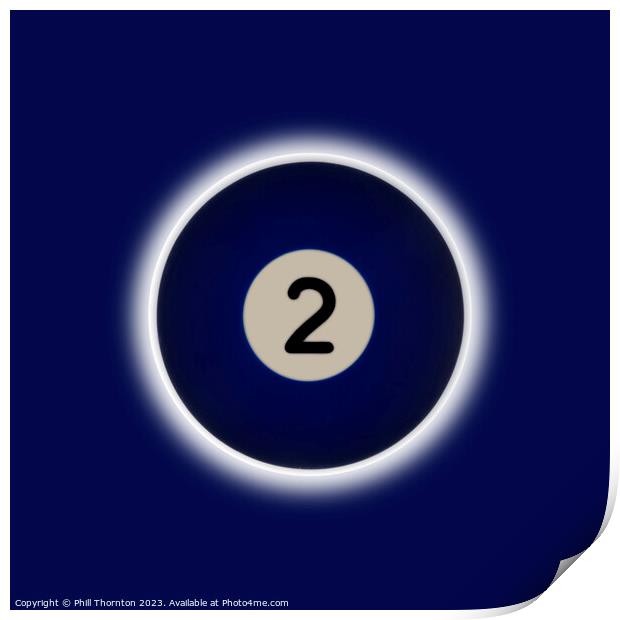Blue Planet Number 2 Eclipse Print by Phill Thornton