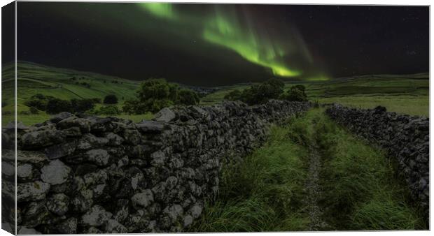 Celestial Symphony over Malham Cove Canvas Print by Tim Hill