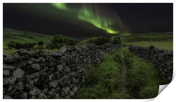 Celestial Symphony over Malham Cove Print by Tim Hill
