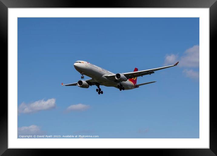 Capital Airlines Airbus A330-343                Framed Mounted Print by David Pyatt