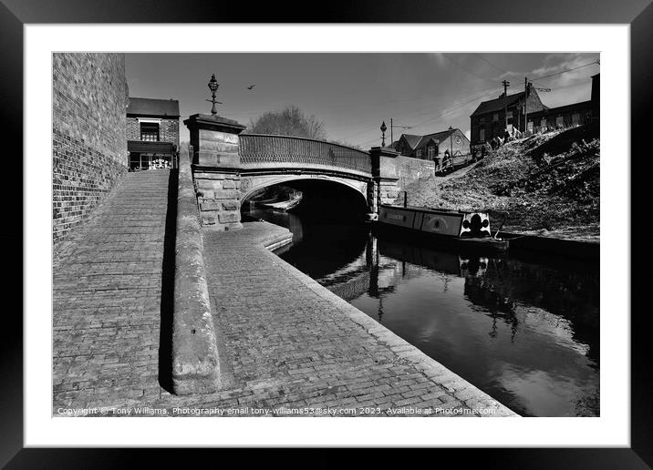 Old bridge and canal Framed Mounted Print by Tony Williams. Photography email tony-williams53@sky.com