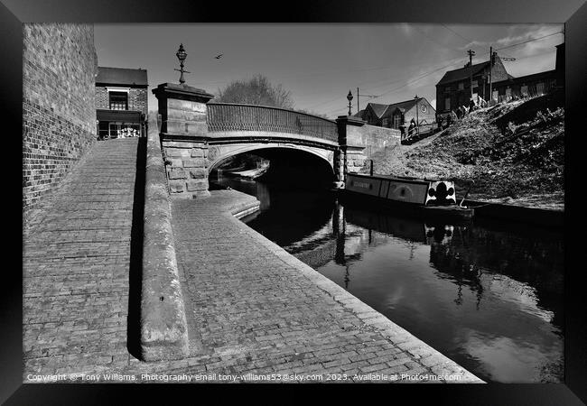 Old bridge and canal Framed Print by Tony Williams. Photography email tony-williams53@sky.com
