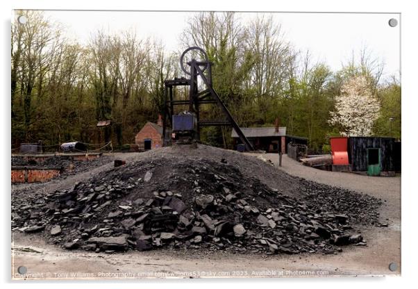 Old coal mine  Acrylic by Tony Williams. Photography email tony-williams53@sky.com