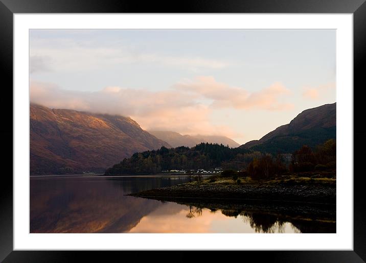 Loch Leven Sunrise Framed Mounted Print by Jacqi Elmslie