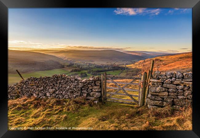 Looking up Dale Framed Print by Matt Jackson