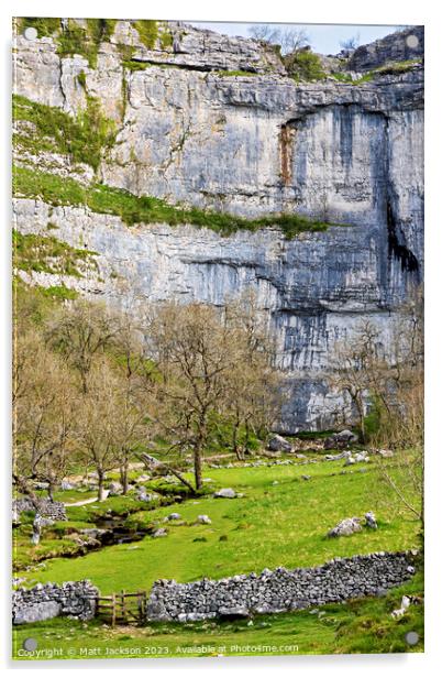 Malham Cove Acrylic by Matt Jackson