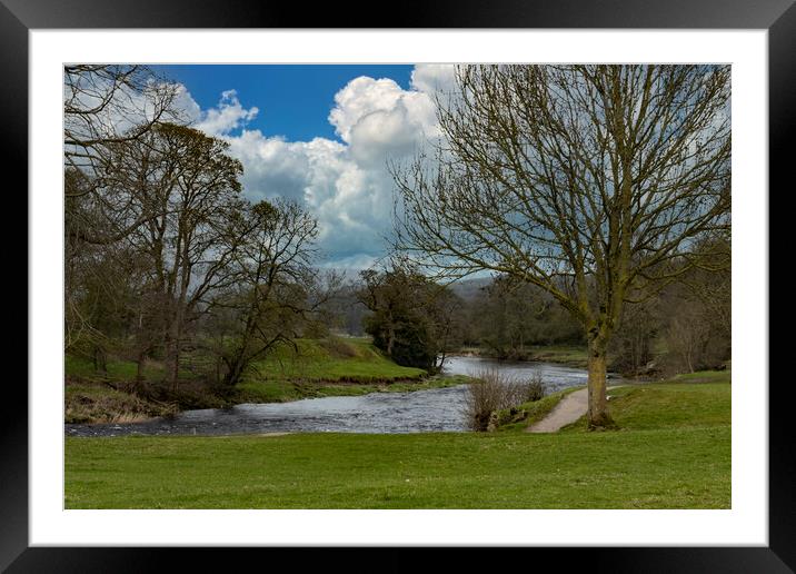 River Wharfe at Bolton Abbey Framed Mounted Print by Glen Allen