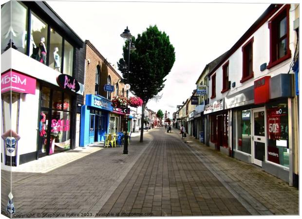 Street in Limavady Canvas Print by Stephanie Moore