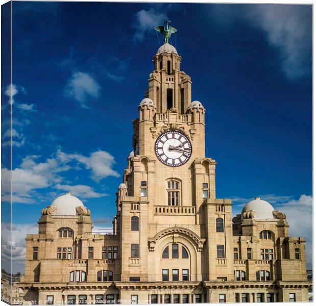 Royal Liver Building Liverpool Canvas Print by Phil Longfoot