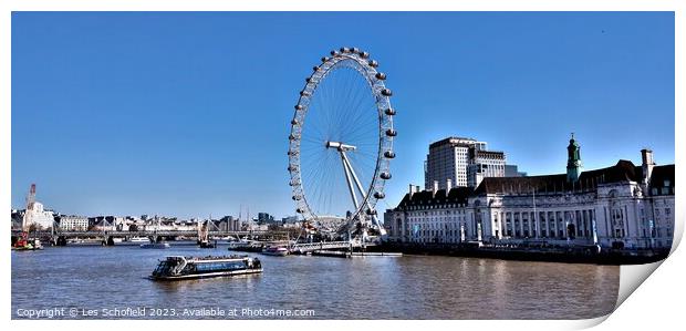 Majestic view of London Print by Les Schofield