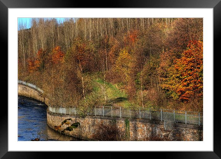 River Rhymney Autumn Framed Mounted Print by Steve Purnell