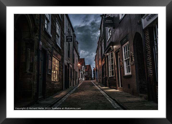 Mysterious Morning in Whitby Framed Mounted Print by Richard Perks