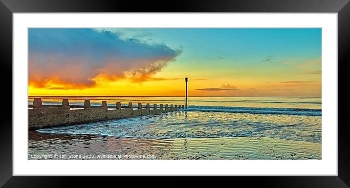 Serene Dawlish Sunrise Framed Mounted Print by Ian Stone