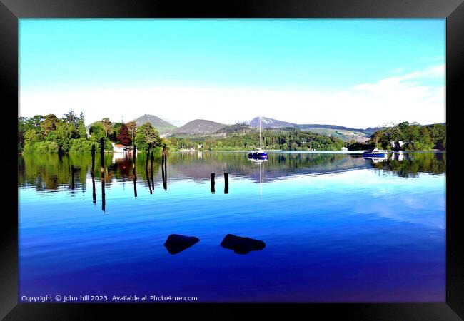 The beauty of Derwentwater Framed Print by john hill