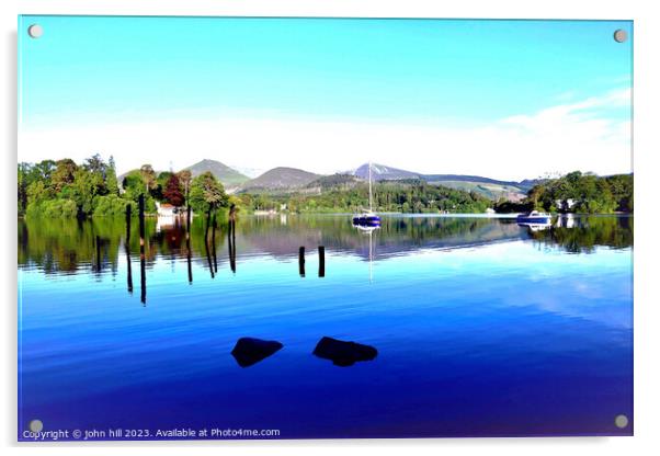 The beauty of Derwentwater Acrylic by john hill