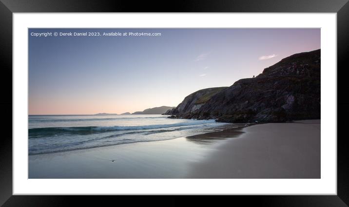 A Hidden Gem on Irelands Coast Framed Mounted Print by Derek Daniel