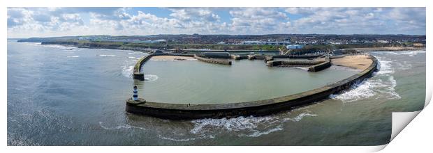 Seaham Harbour Panoramic Print by Apollo Aerial Photography