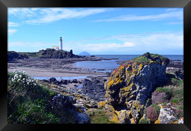 Stunning Ayrshire coastline at Turnberry, South Ay Framed Print by Allan Durward Photography