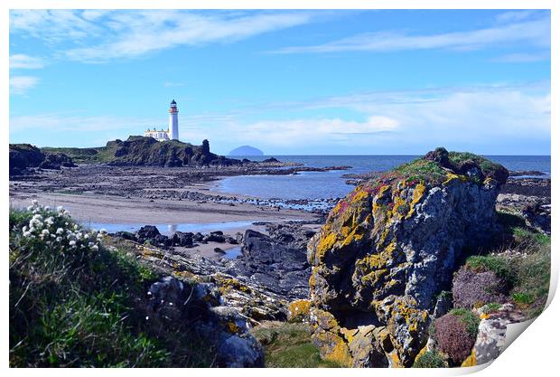 Stunning Ayrshire coastline at Turnberry, South Ay Print by Allan Durward Photography
