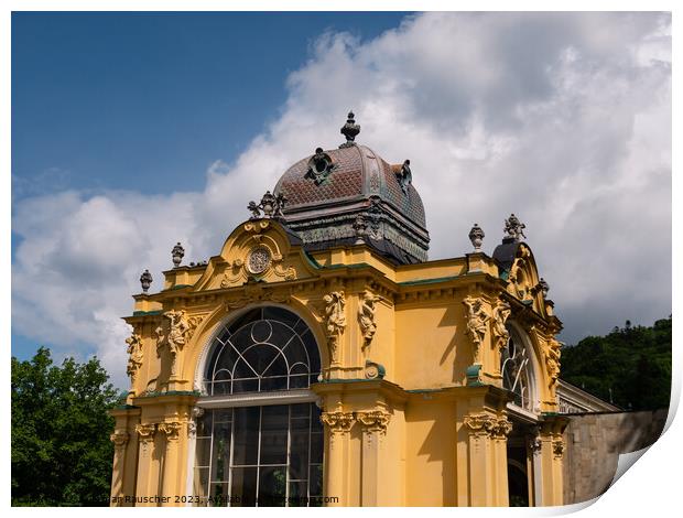 Spa Colonnade in Marianske Lazne, Bohemia Print by Dietmar Rauscher