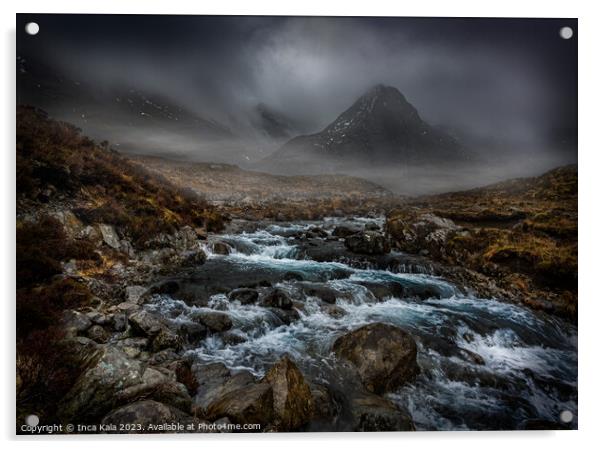 Stormy Skye and the Fairy Pools Acrylic by Inca Kala