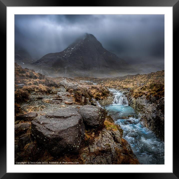 The Fairy Pools on Skye  Framed Mounted Print by Inca Kala