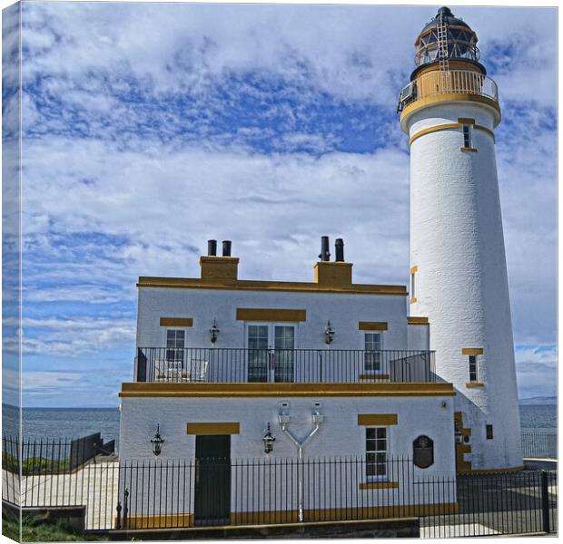 Turnberry lighthouse on the Ayrshire coast Scotlan Canvas Print by Allan Durward Photography