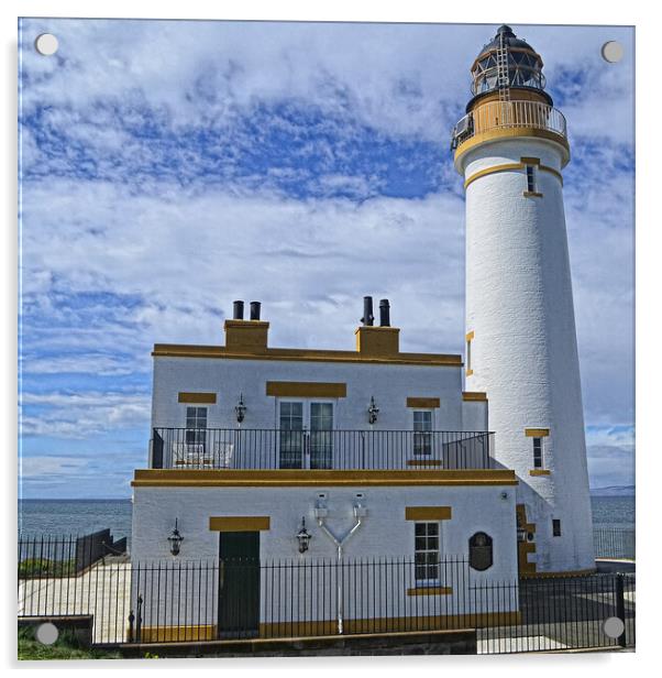 Turnberry lighthouse on the Ayrshire coast Scotlan Acrylic by Allan Durward Photography