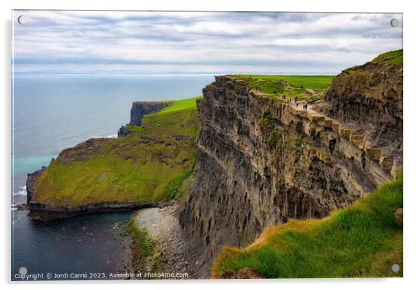 Cliffs of Moher tour - 9 - Advanced natural editing  Acrylic by Jordi Carrio
