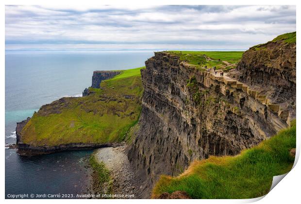 Cliffs of Moher tour - 9 - Advanced natural editing  Print by Jordi Carrio