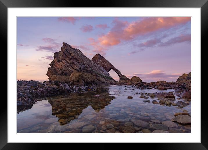 Bow fiddle rock tide pools Framed Mounted Print by Kevin Winter