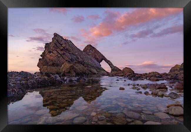 Bow fiddle rock tide pools Framed Print by Kevin Winter