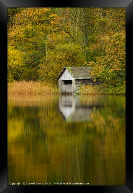 Rydal In Autumn Framed Print by Darrell Evans