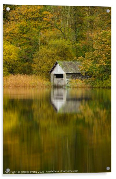 Rydal In Autumn Acrylic by Darrell Evans