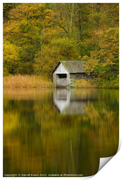 Rydal In Autumn Print by Darrell Evans