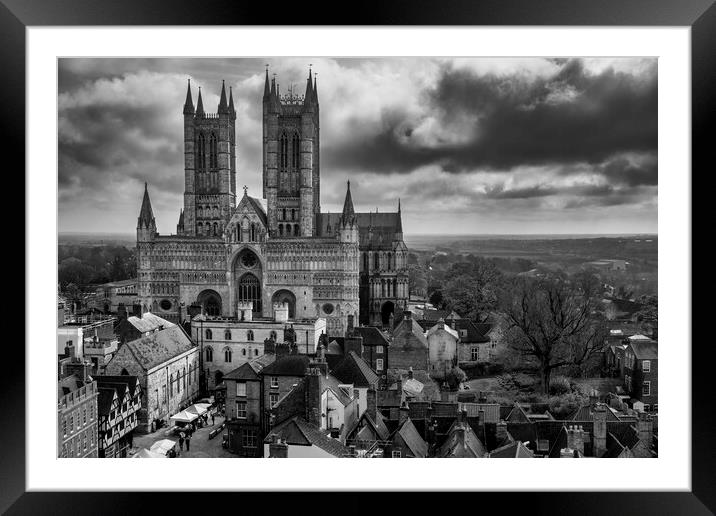 Timeless Beauty of Lincoln Cathedral Framed Mounted Print by Tim Hill