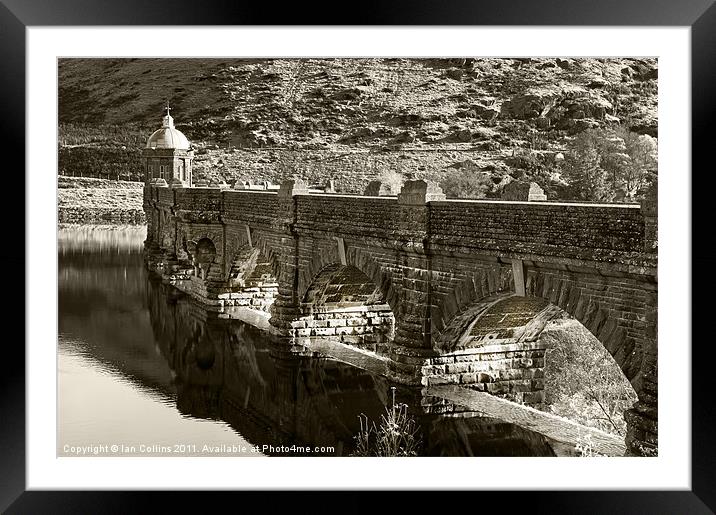 Craig Goch Dam Framed Mounted Print by Ian Collins