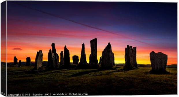 Ancient Mysteries Revealed Callanish Standing Ston Canvas Print by Phill Thornton