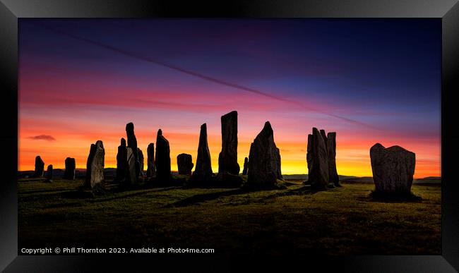 Ancient Mysteries Revealed Callanish Standing Ston Framed Print by Phill Thornton