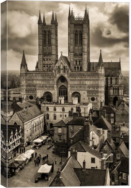 Lincoln Cathedrals Timeless Grandeur Canvas Print by Tim Hill