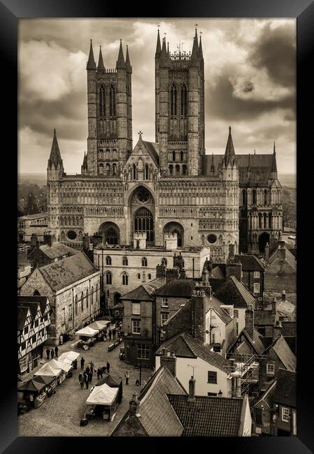 Lincoln Cathedrals Timeless Grandeur Framed Print by Tim Hill