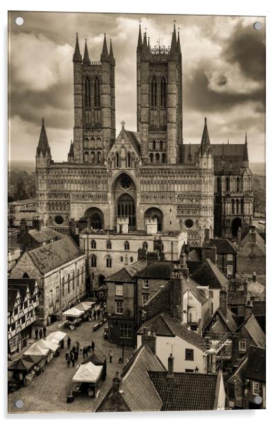 Lincoln Cathedrals Timeless Grandeur Acrylic by Tim Hill