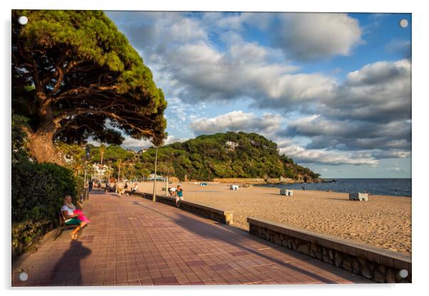 Lloret de Mar on Costa Brava in Spain Acrylic by Artur Bogacki