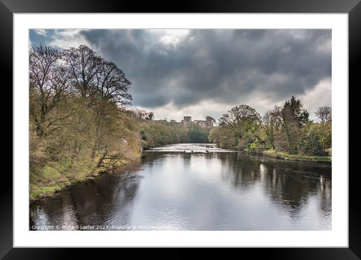 Barnard Castle and the River Tees from Silver Bridge Framed Mounted Print by Richard Laidler