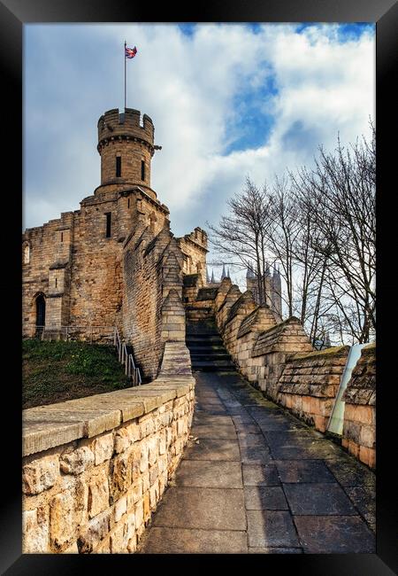 Lincoln Castle Walls, Lincolnshire Framed Print by Tim Hill