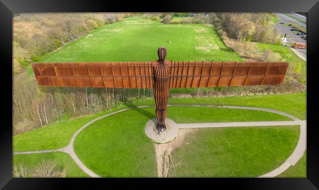 Angel Of The North Framed Print by Apollo Aerial Photography