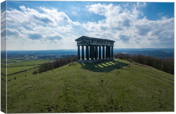 Penshaw Monument Aerial Photo Canvas Print by Apollo Aerial Photography