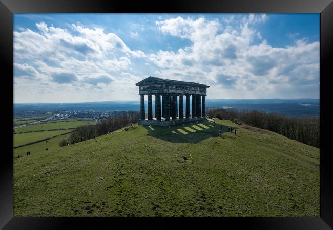 Penshaw Monument Aerial Photo Framed Print by Apollo Aerial Photography