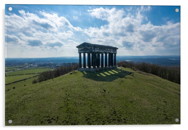 Penshaw Monument Aerial Photo Acrylic by Apollo Aerial Photography