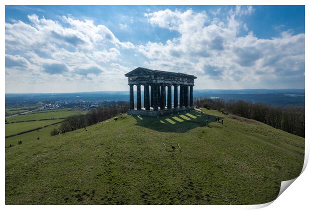 Penshaw Monument Aerial Photo Print by Apollo Aerial Photography